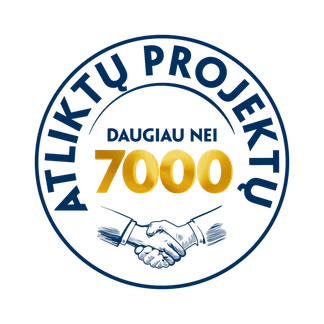 Atliktų projektų: daugiau nei 7000