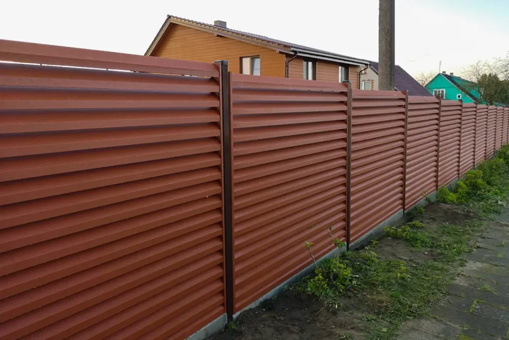 Skardinė tvora „ŽALIUZI“, nuotrauka 2