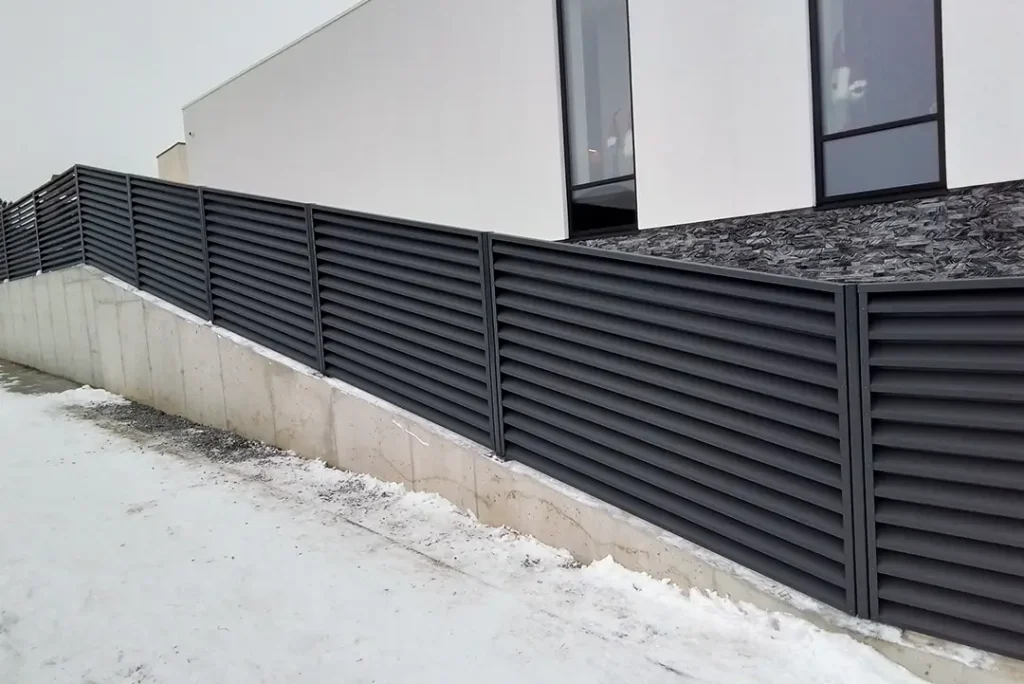 Skardinė tvora „ŽALIUZI“, nuotrauka 9