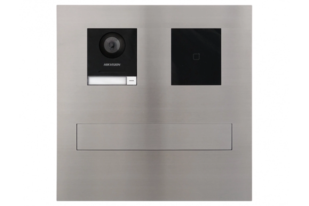 Pašto dėžutė su Video pasikalbėjimu HIKVISION ir kortelių skaitytuvas (BLACK)