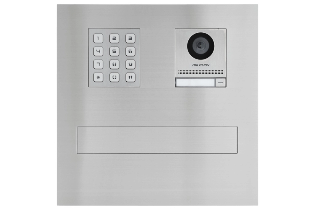 Pašto dėžutė su Video pasikalbėjimu HIKVISION (INOX) ir kodine klaviatūra
