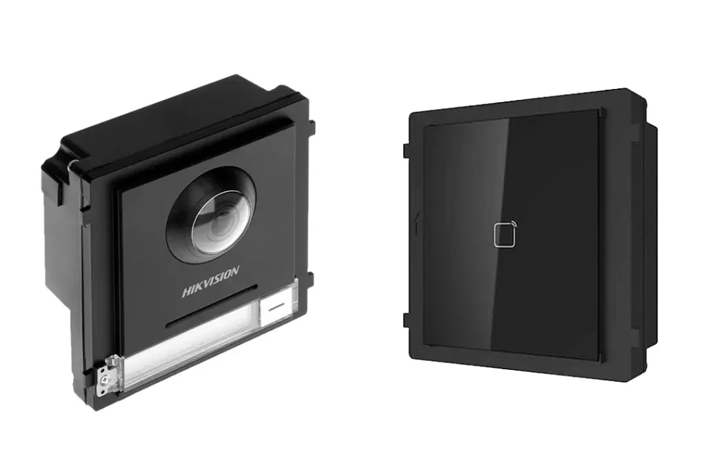Pašto dėžutė su Video pasikalbėjimu HIKVISION ir kortelių skaitytuvas (BLACK), nuotrauka 1